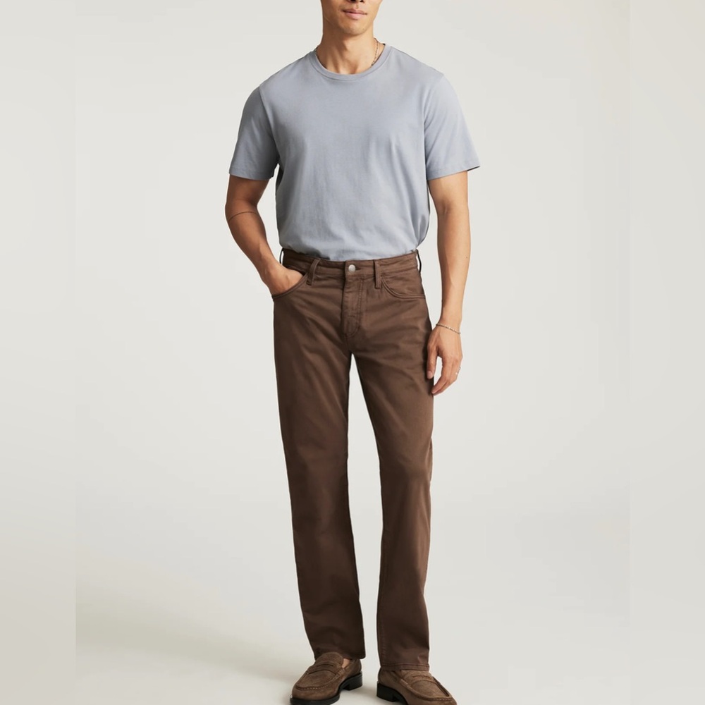 Mavi Men’s Straight Leg Pants Zach Mocho Brown Twill 40x32 5 pocket Stretch